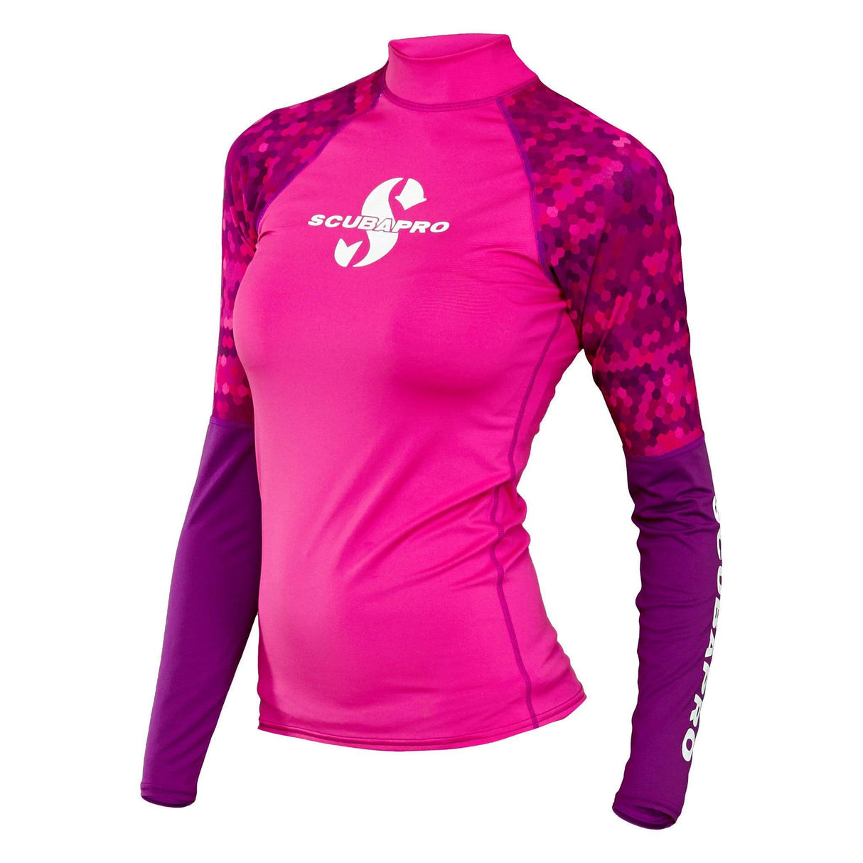 Scubapro Caribbean Long Sleeve Rash Guard (UPF50) - Womens-Pink-XS-