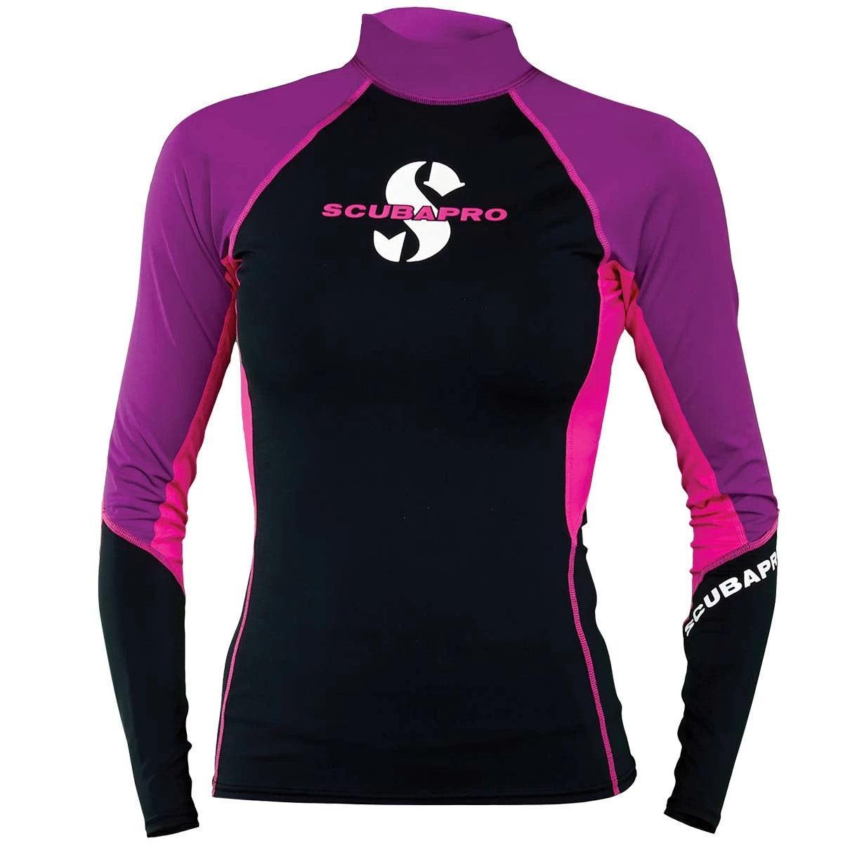 Scubapro Caribbean T-Flex Long Sleeve Rash Guard (UPF80) - Womens-Pink/Purple-XS-