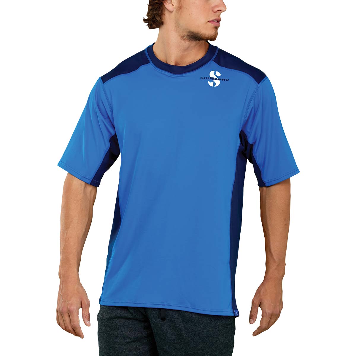 Scubapro Channel Flow Short Sleeve Rash Guard - Mens-