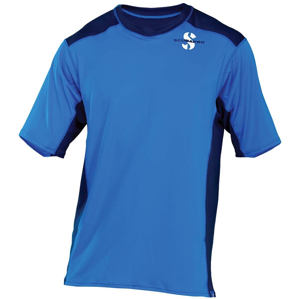 Scubapro Channel Flow Short Sleeve Rash Guard - Mens-Blue-S-