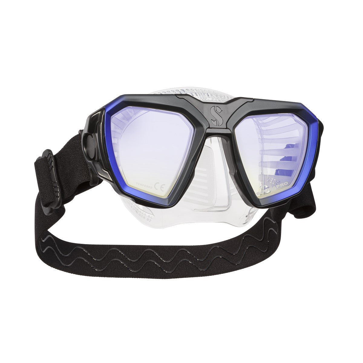Scubapro D-Mask-Blue- Clear Skirt-S-
