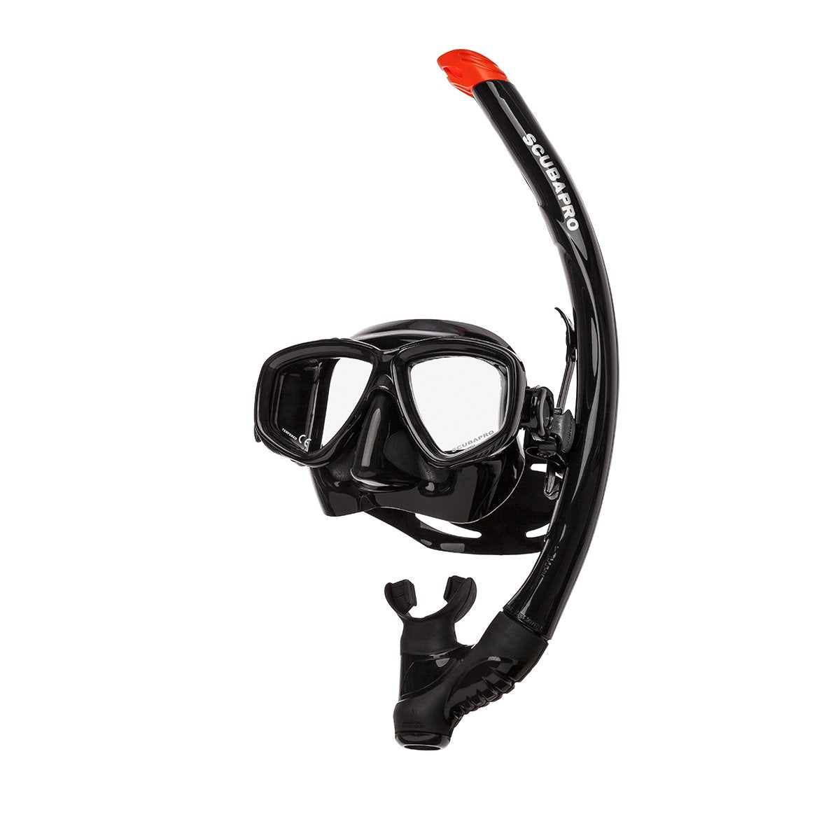 Scubapro Ecco Mask w/ Snorkel Snorkeling Combo-Black-