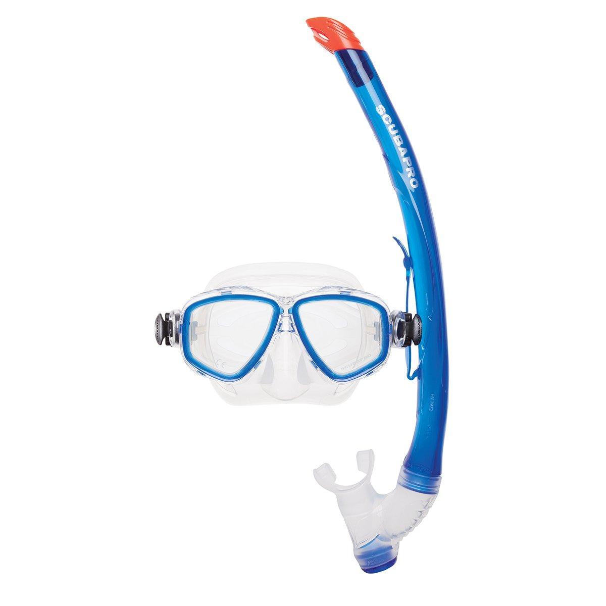 Scubapro Ecco Mask w/ Snorkel Snorkeling Combo-Blue-
