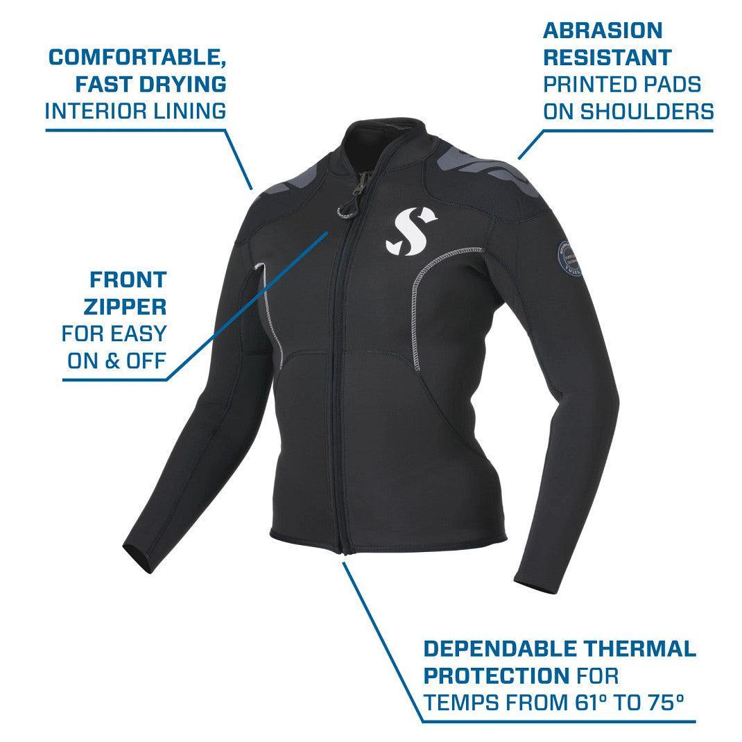 Scubapro Everflex Yulex Hoodless 3mm Long Sleeve Women's-