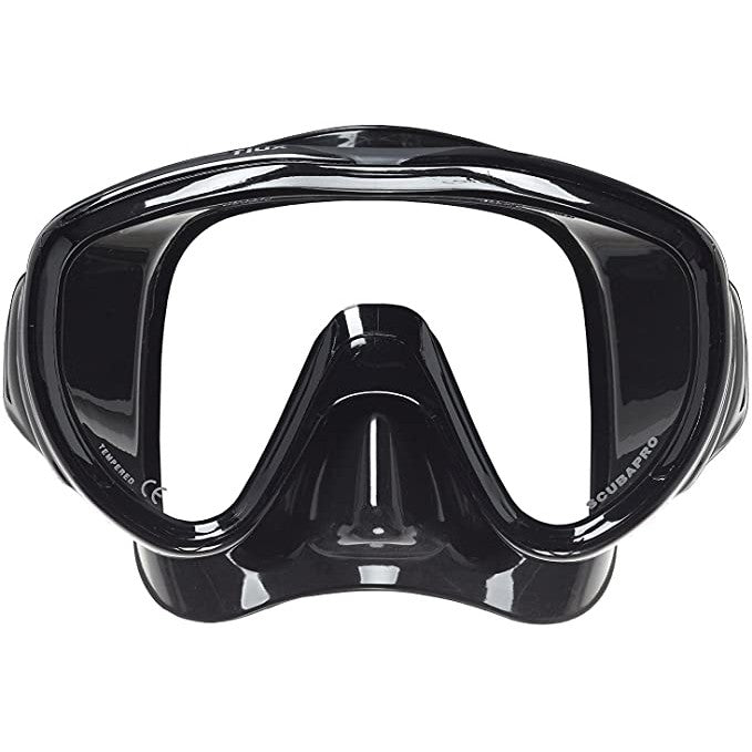 Scubapro Flux Low-Volume Single Lens Scuba Diving Mask-Black-Black-