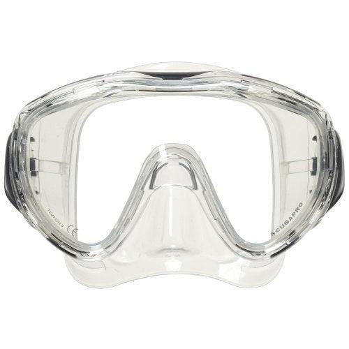 Scubapro Flux Low-Volume Single Lens Scuba Diving Mask-Clear-Clear-