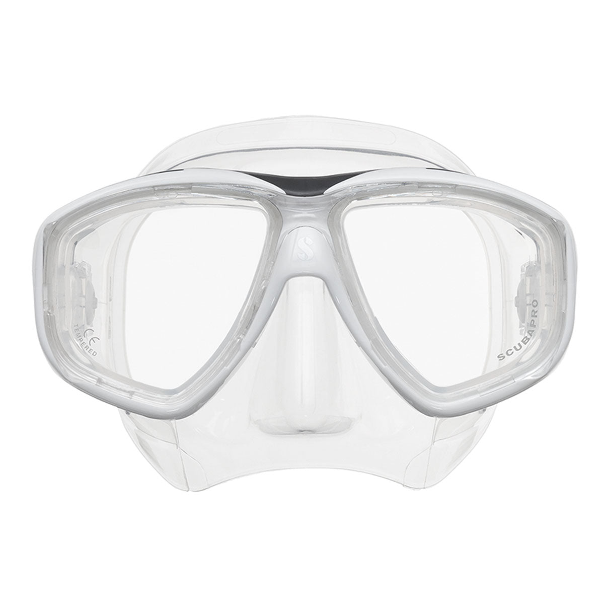 Scubapro Flux Low-Volume Twin Lens Scuba Diving Mask-White-