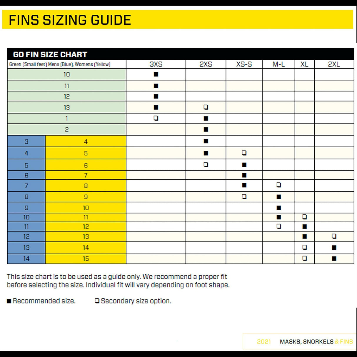 Scubapro GO Travel Dive Fins-