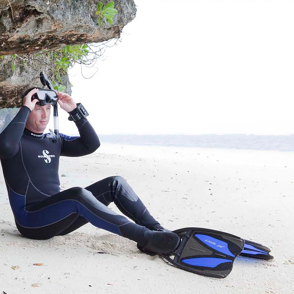 Scubapro Jet Sport Adjustable Open Heel Scuba Diving Fin-