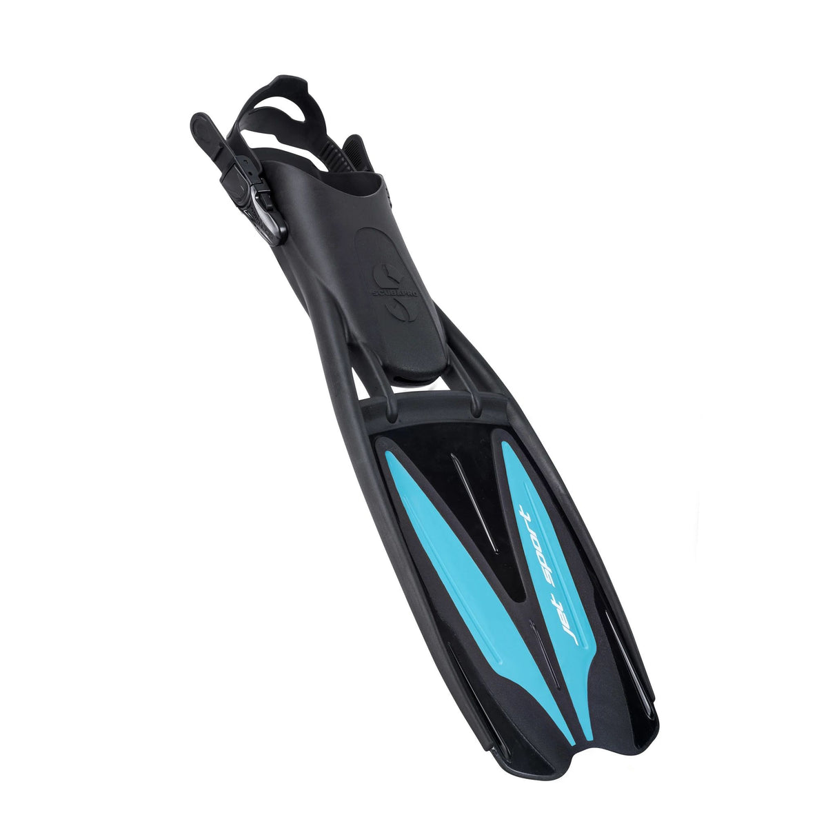 Scubapro Jet Sport Adjustable Open Heel Scuba Diving Fin-Turquoise-XS (5-6)-