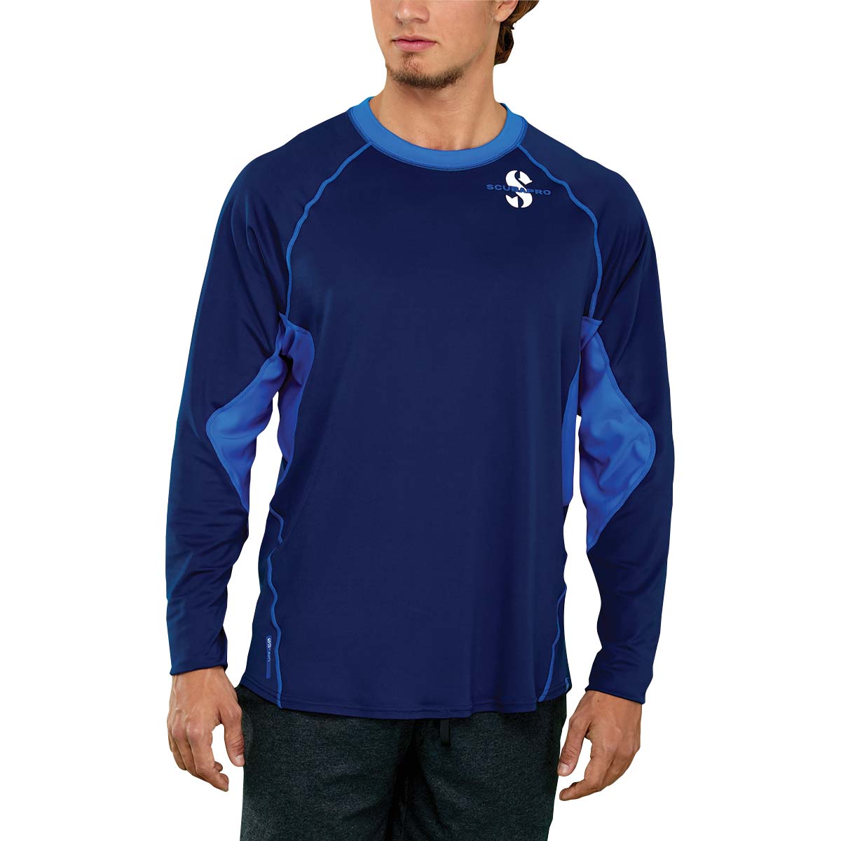 Scubapro Long Sleeve Channel Flow Rash Guard - Mens-