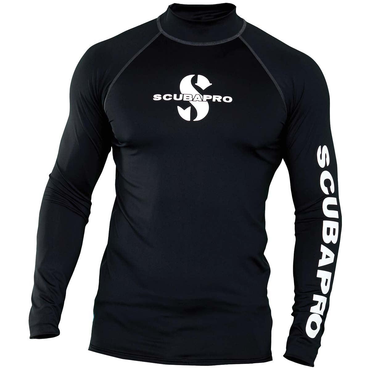 Scubapro Long Sleeve Rash Guard - Mens-Black-S-