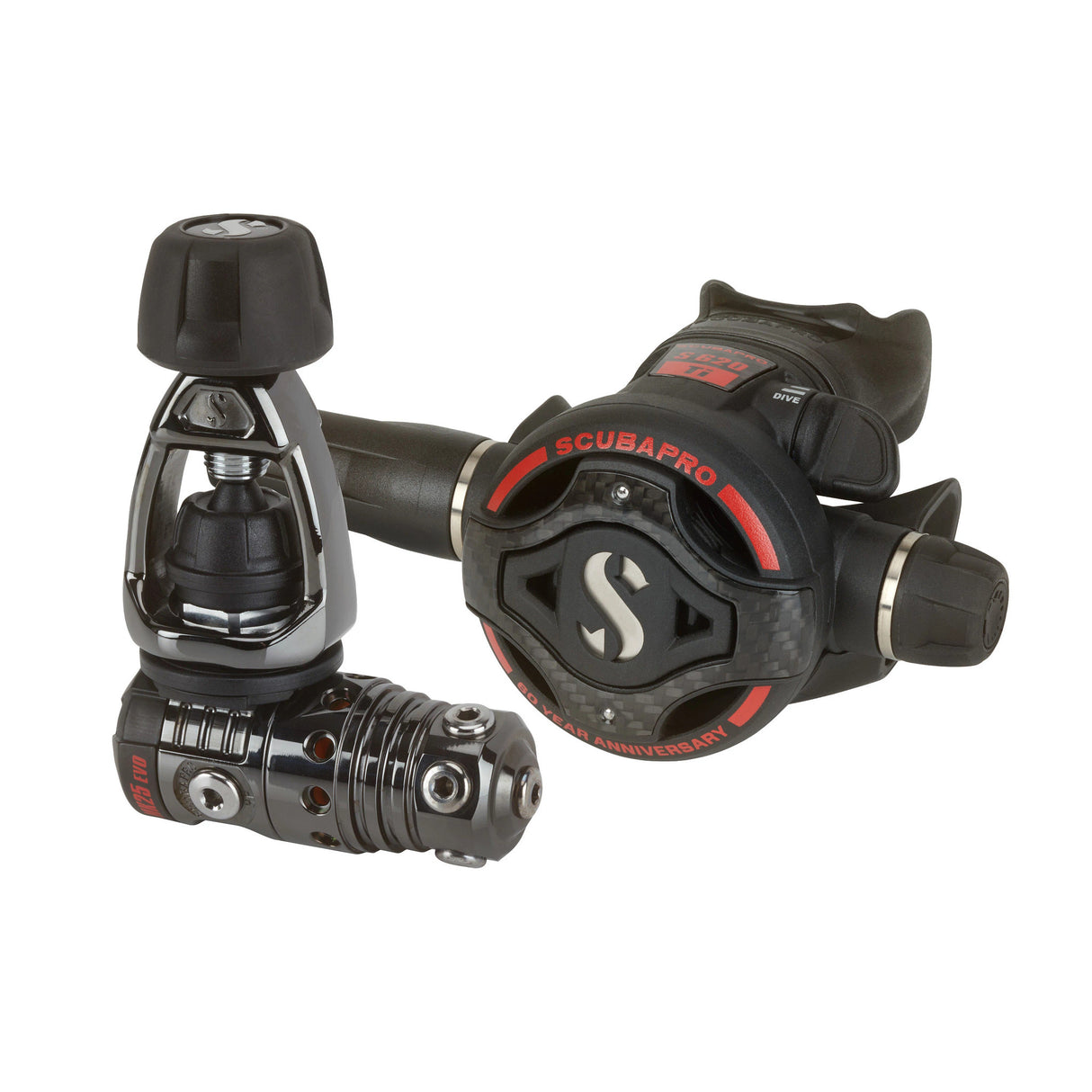 Scubapro MK25 EVOBT/S620Ti INT 60th Anniversary Carbon BT-