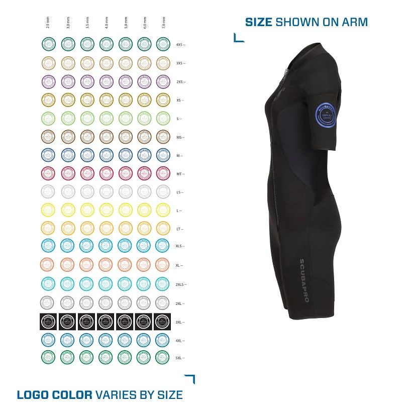 Scubapro Oneflex Steamer Front Zip Shorty 2.5 mm Women's Wetsuits-
