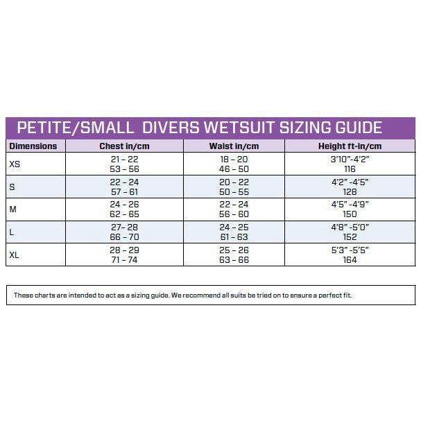 Scubapro Rebel Steamer 2.5mm Small Diver Scuba Diving Wetsuit-