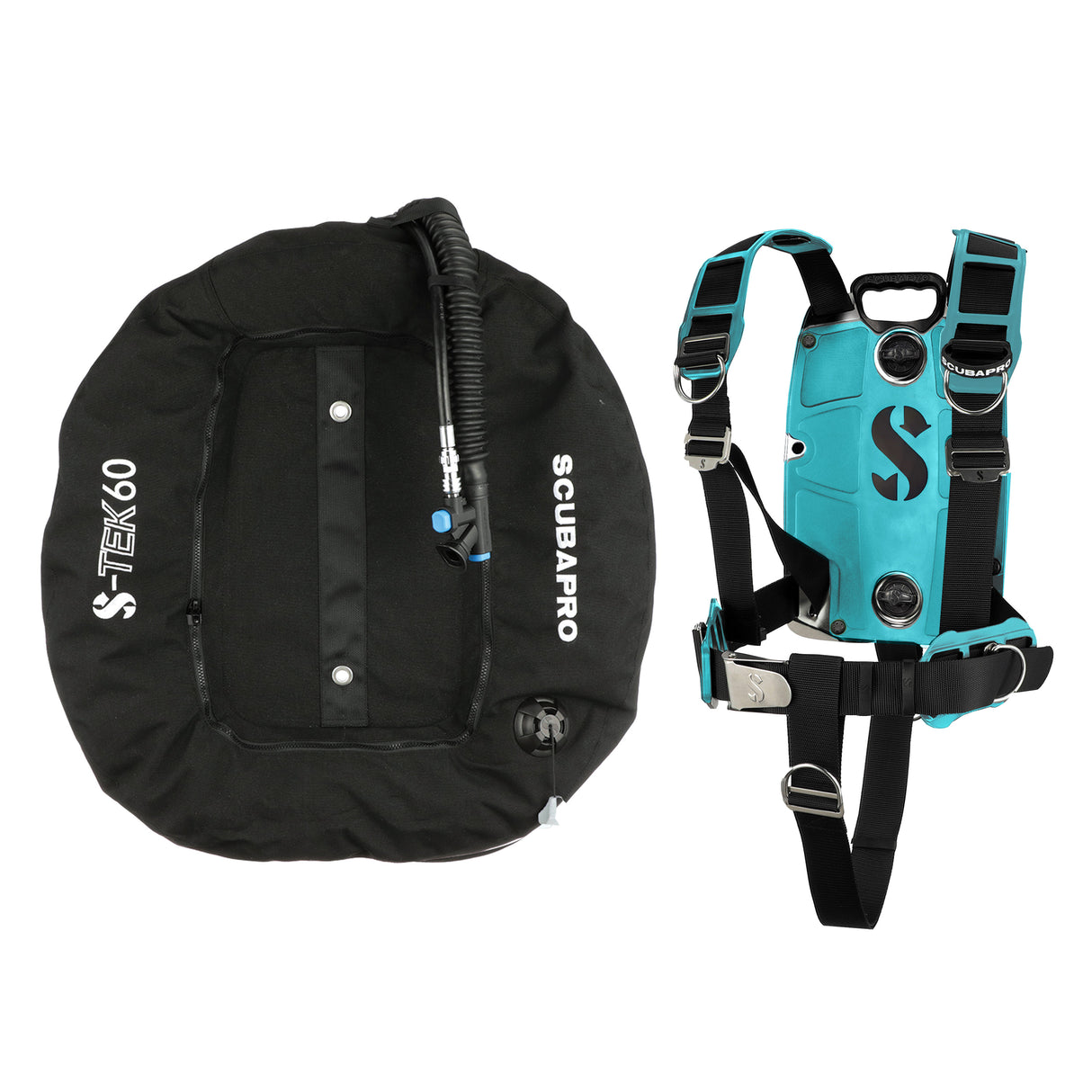 Scubapro S-TEK Donut Wing + S-TEK Pro Harness SS + Back Shoulder Waist Pad-