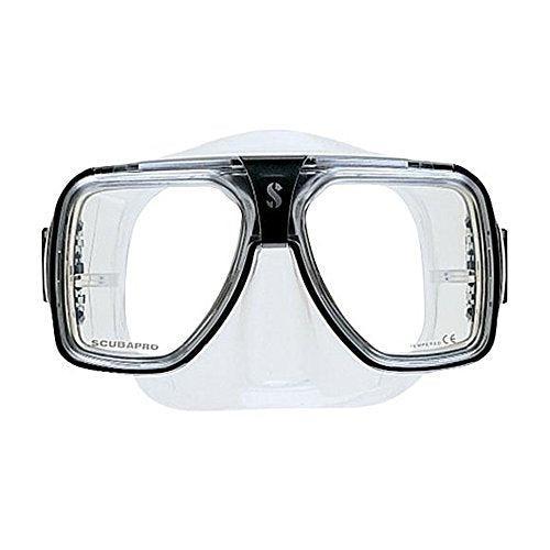 Scubapro Solara Low-Volume Dual Lens Scuba Diving Mask-Black-Clear-