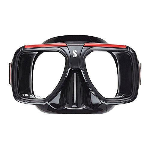 Scubapro Solara Low-Volume Dual Lens Scuba Diving Mask-Black/Red-Black-