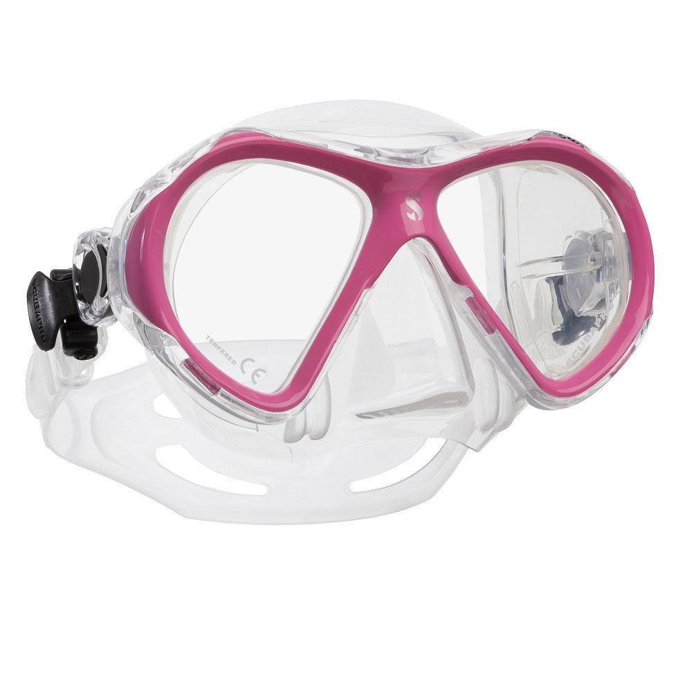 Scubapro Spectra Mini Dive Mask-Pink-Clear Skirt-