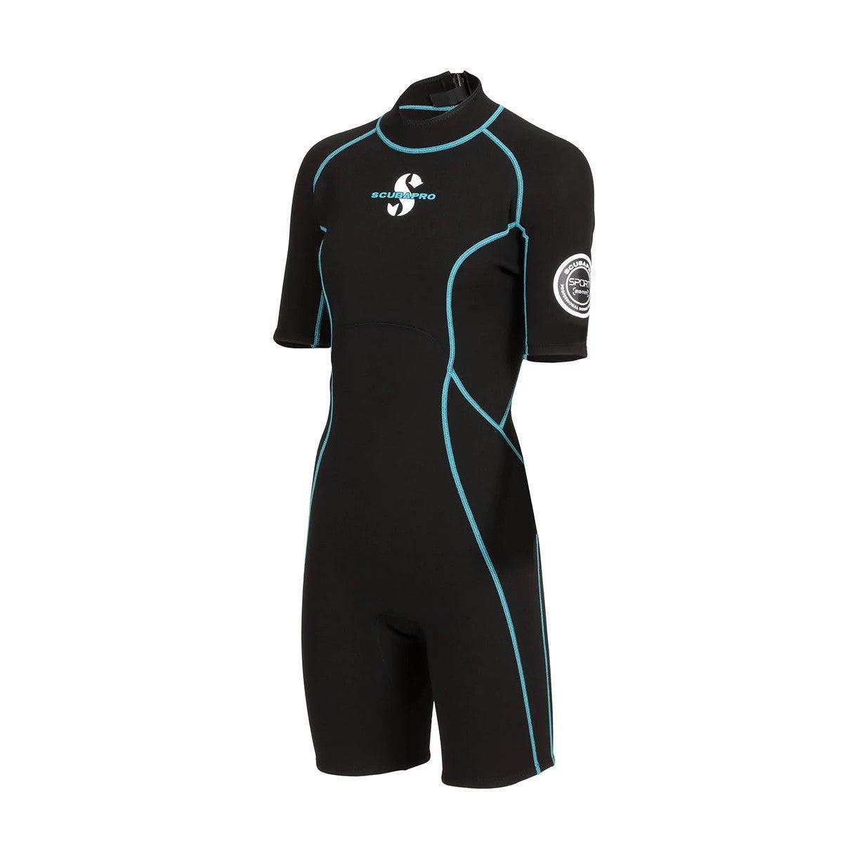 Scubapro Sport Shorty 2 MM Womens Shorty Scuba Diving Wetsuit-2XS-