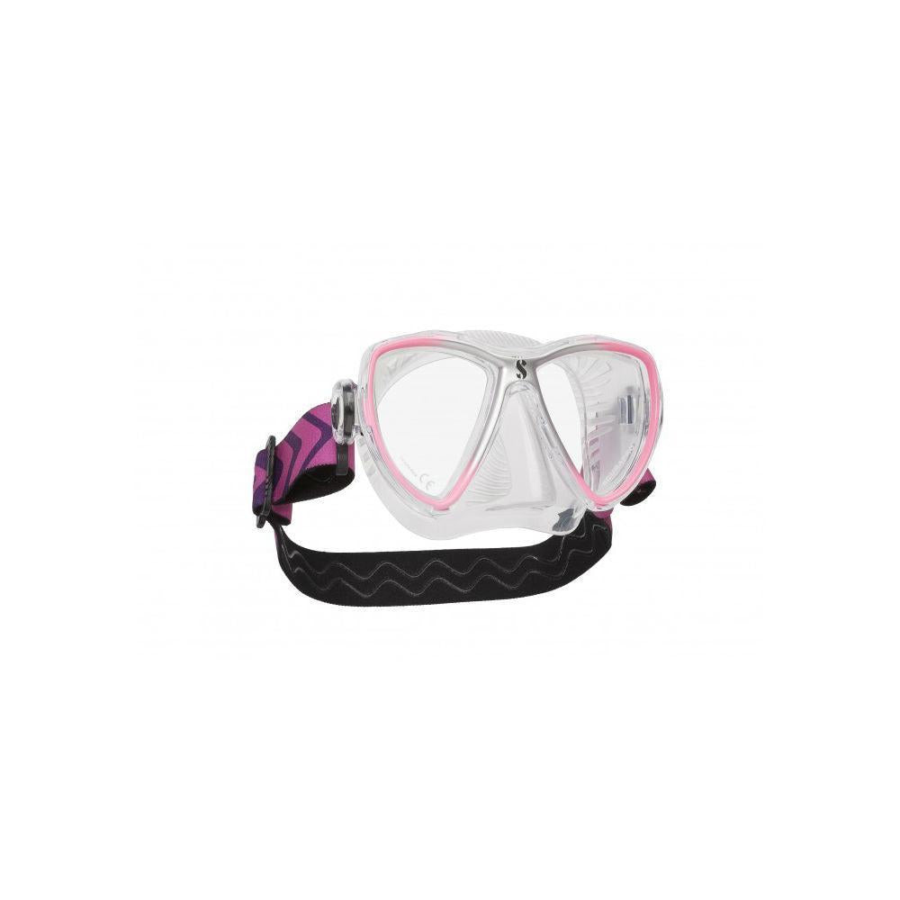 Scubapro Synergy Mini Dive Mask W Comfort Strap-Pink/Silver-Clear-