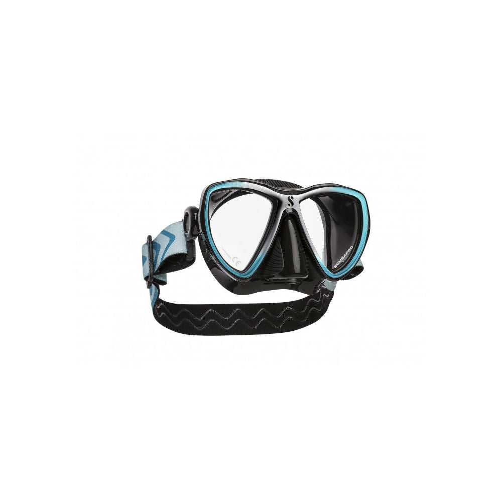 Scubapro Synergy Mini Dive Mask W Comfort Strap-Turquoise/Silver-Black-