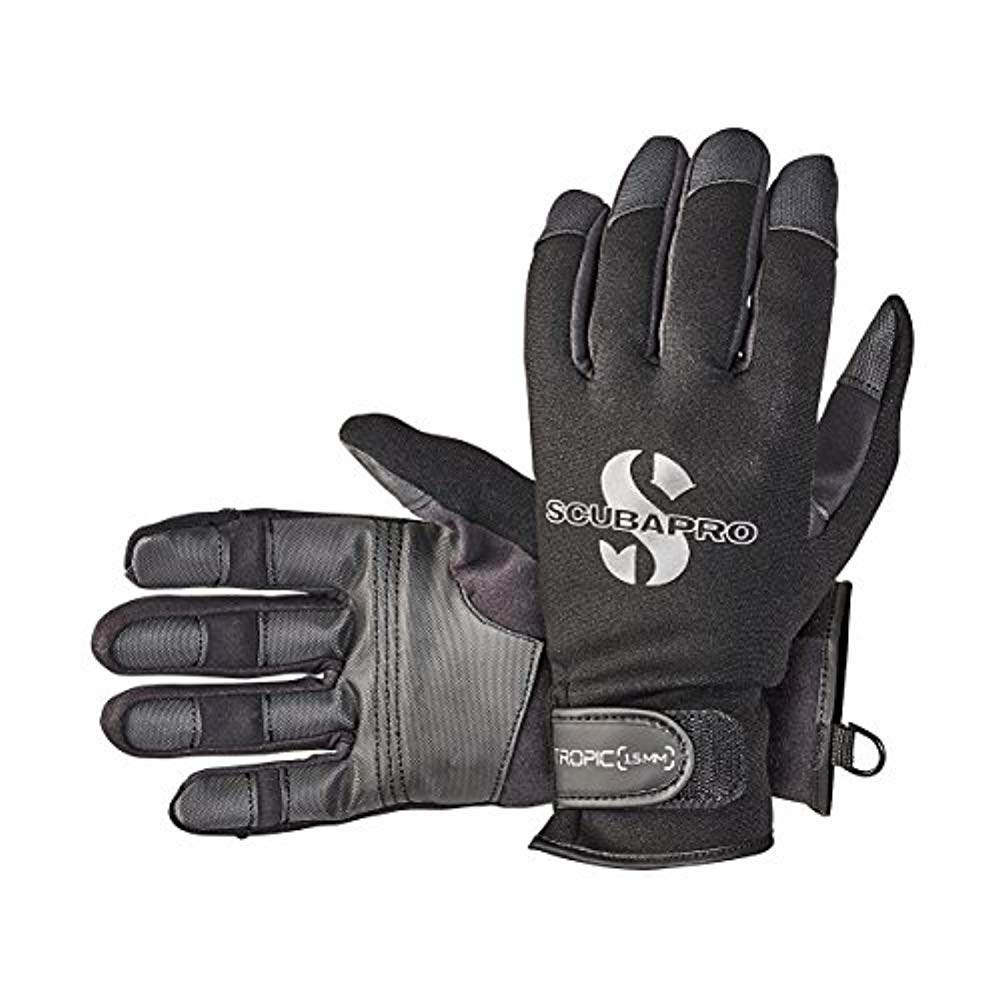 Scubapro Tropic 1.5mm Dive Glove-Black/Gray-XS-