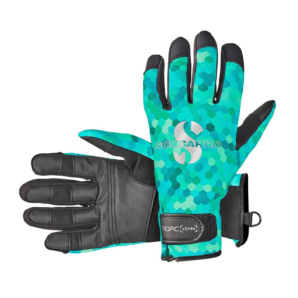 Scubapro Tropic 1.5mm Dive Glove-Caribbean(Teal)-XS-