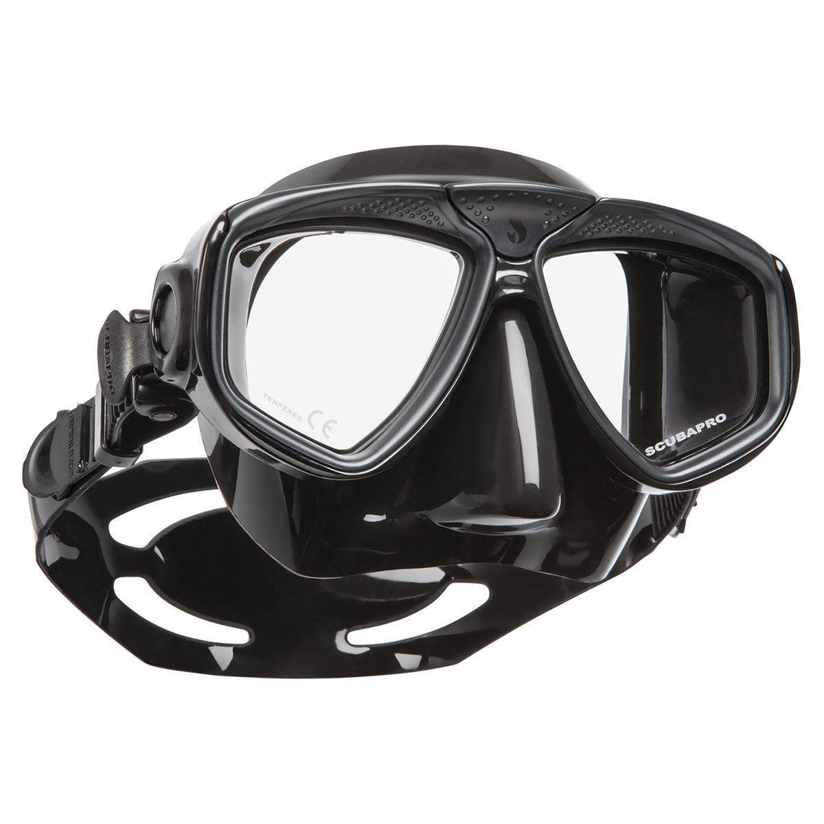 Scubapro Zoom Low-Volume Dual Lens Scuba Diving Mask-Full Black-