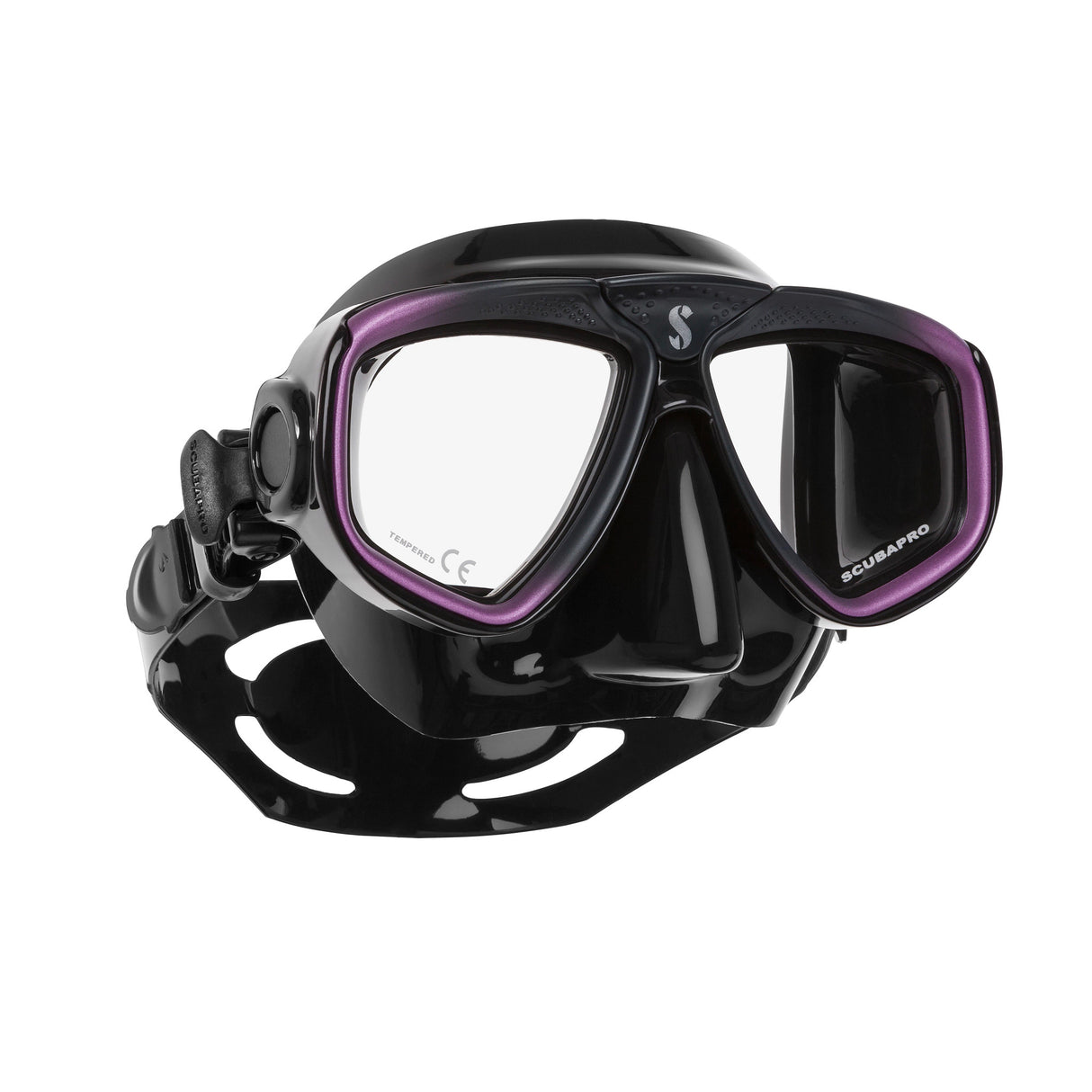 Scubapro Zoom Low-Volume Dual Lens Scuba Diving Mask-Purple Black-