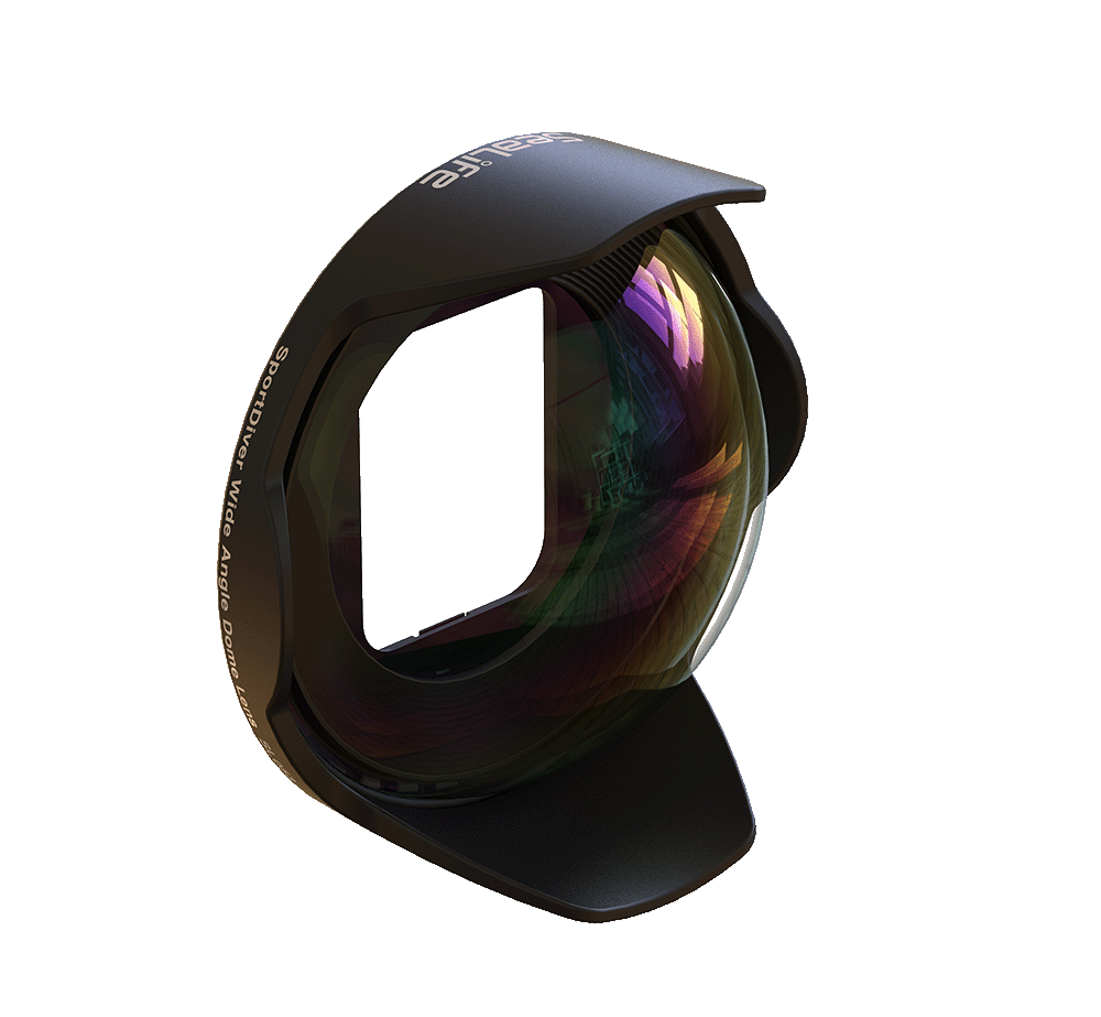 SeaLife 6”/15cm SportDiver Wide Angle Dome Lens (For SportDiver housing only, includes lanyard & protective pouch)-