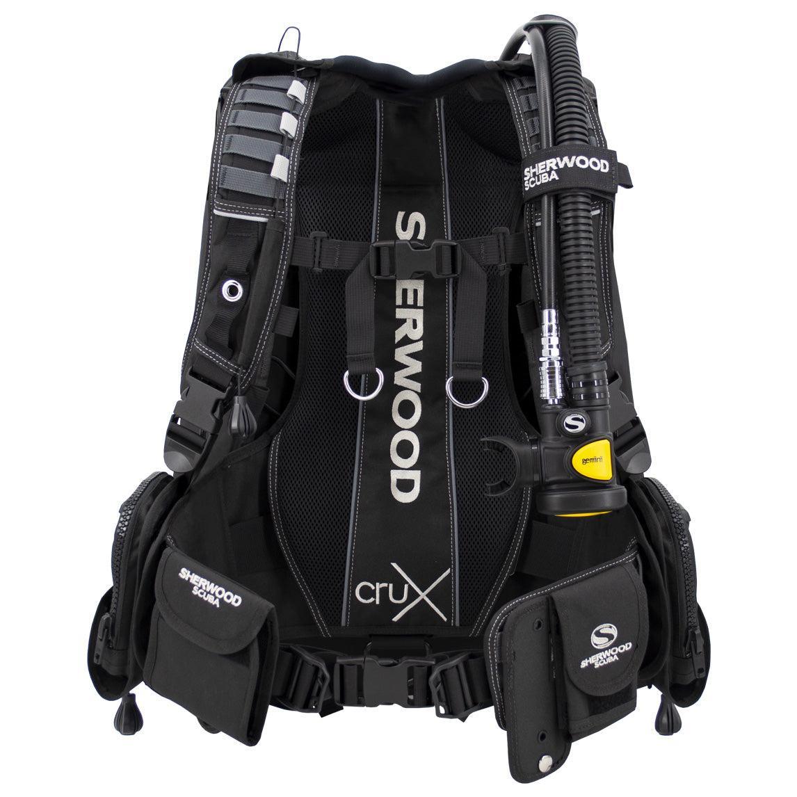 Sherwood Diving Crux BCD Buoyancy Compensator Style #40-Black-S-Paired with Gemini