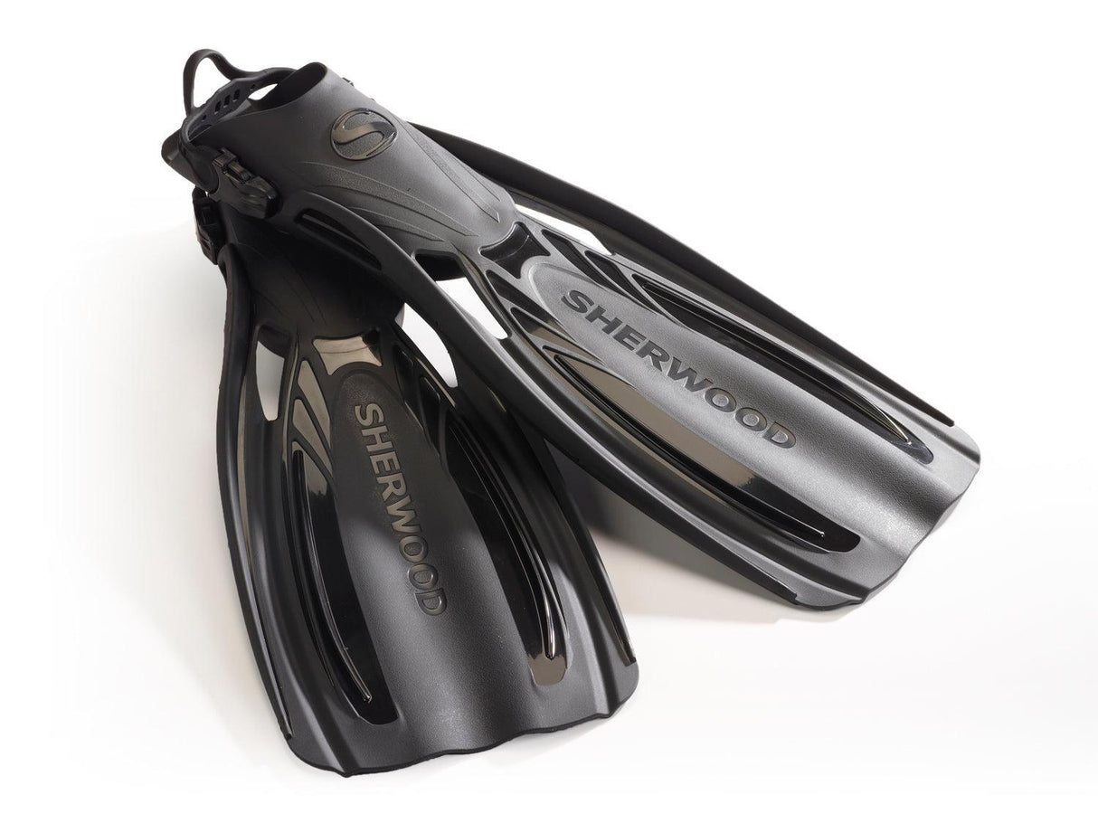 Sherwood Elite Fins-Black-XS-