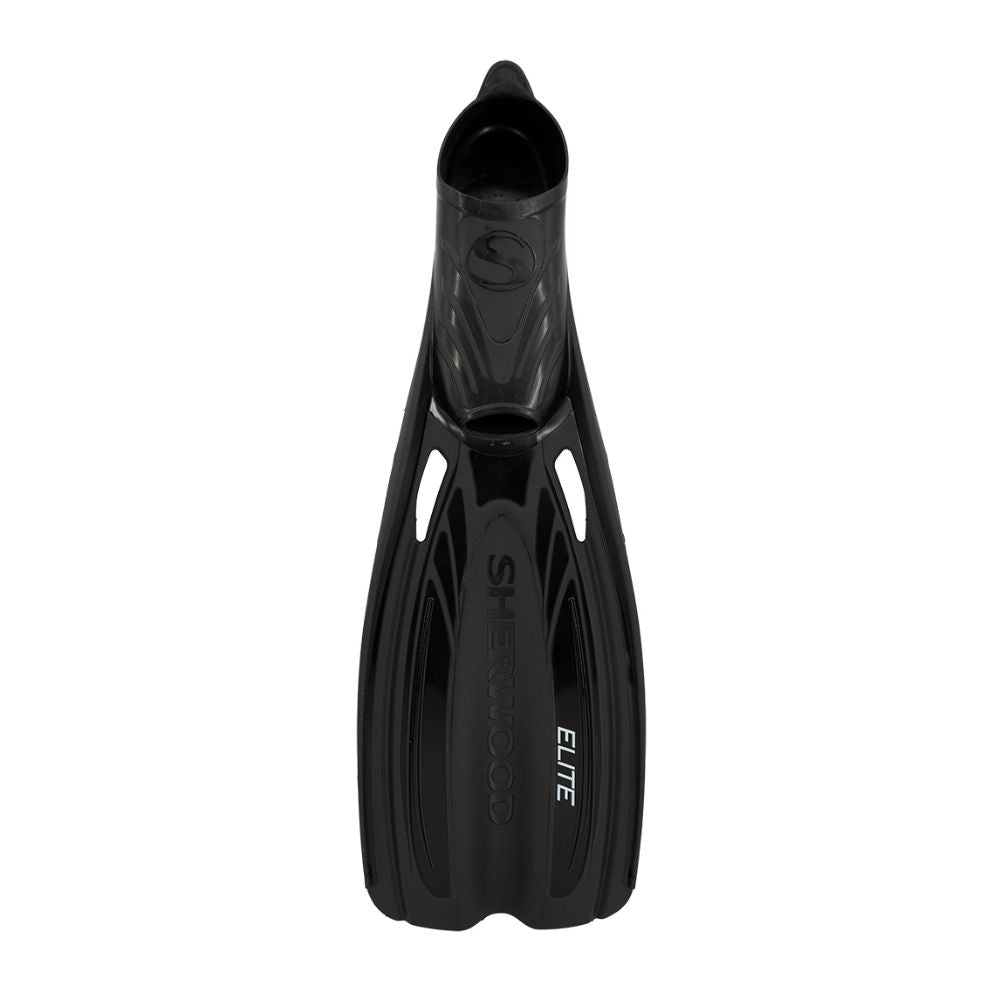 Sherwood Elite Full Foot Fins-Black-XS (6-7)-