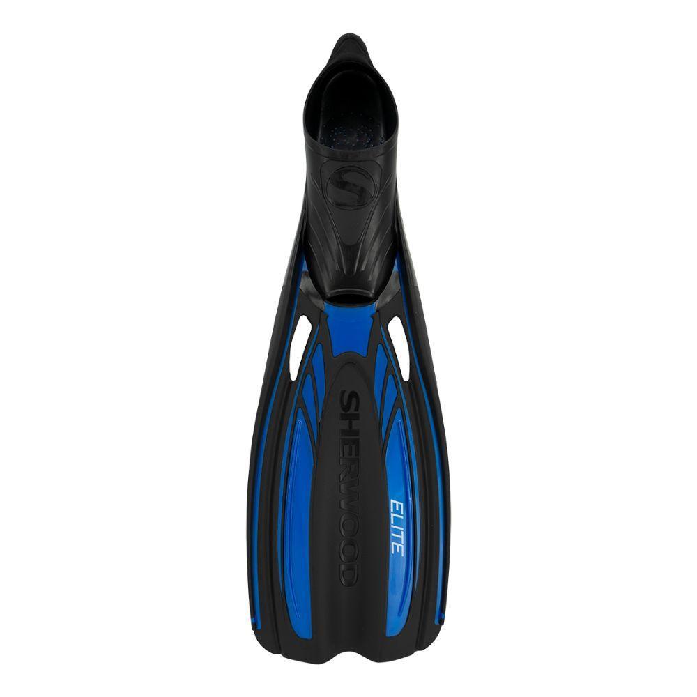 Sherwood Elite Full Foot Fins-Blue-MD (9-10)-