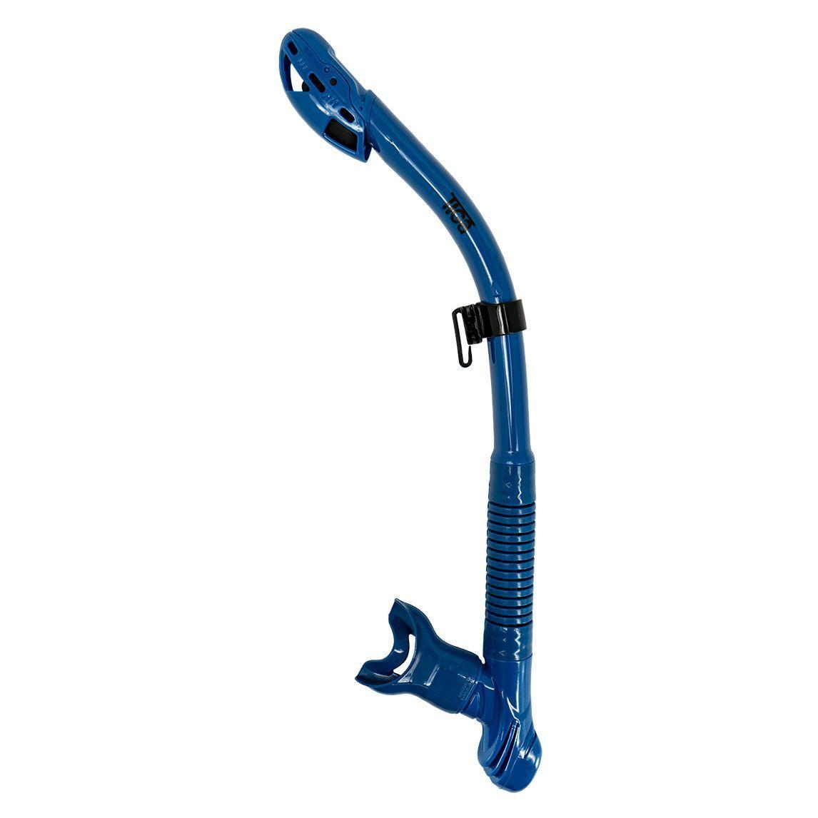 Sherwood Tiga Dry Snorkel-Steel Blue Silicone-