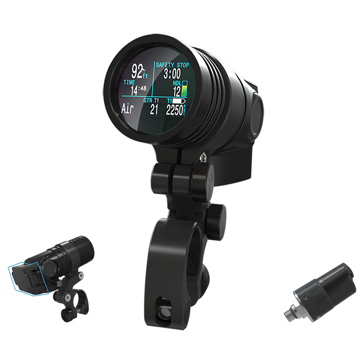 Shearwater NERD 2 Dive Computer + Swift Transmitter + Charging Clip Package — includes Shearwater NERD 2 Dive Computer, Shea…