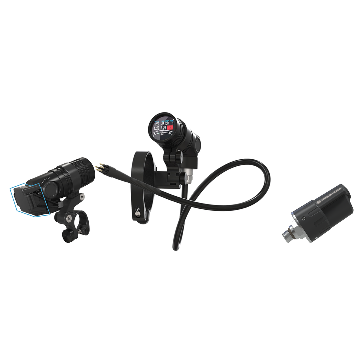 Shearwater NERD 2 Dive Computer + Swift Transmitter + Charging Clip Package