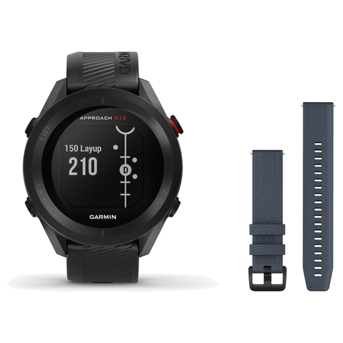 Garmin Approach S12 Golf Smartwatch + Quick Release 20mm Band Package — includes Garmin Approach S12 GPS Golf Smartwatch, Ga…