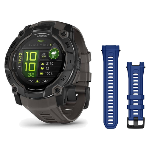 Garmin Instinct 3 50mm Smartwatch + 26mm Band Package — includes Garmin Instinct 3 Rugged GPS Smartwatch, Garmin Instinct 3…