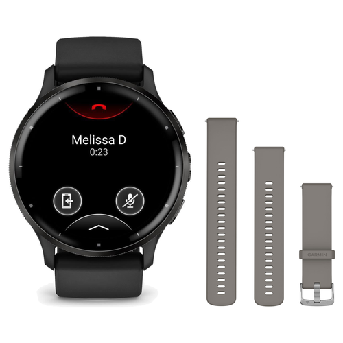 Garmin Venu 3 Smartwatch + Quick Release 22mm Band Package — includes Garmin Venu 3 AMOLED GPS Fitness Smartwatch, Garmin Qu…