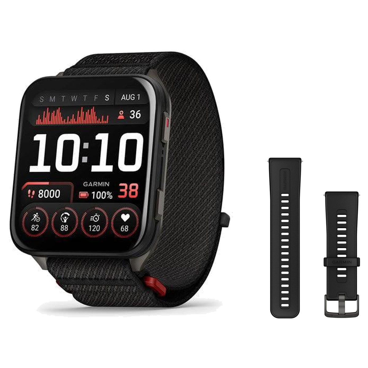 Garmin Venu X1 Smartwatch + Quick Release 24mm Band Package — includes Garmin Venu X1 2-Inch AMOLED Titanium Caseback Fitnes…