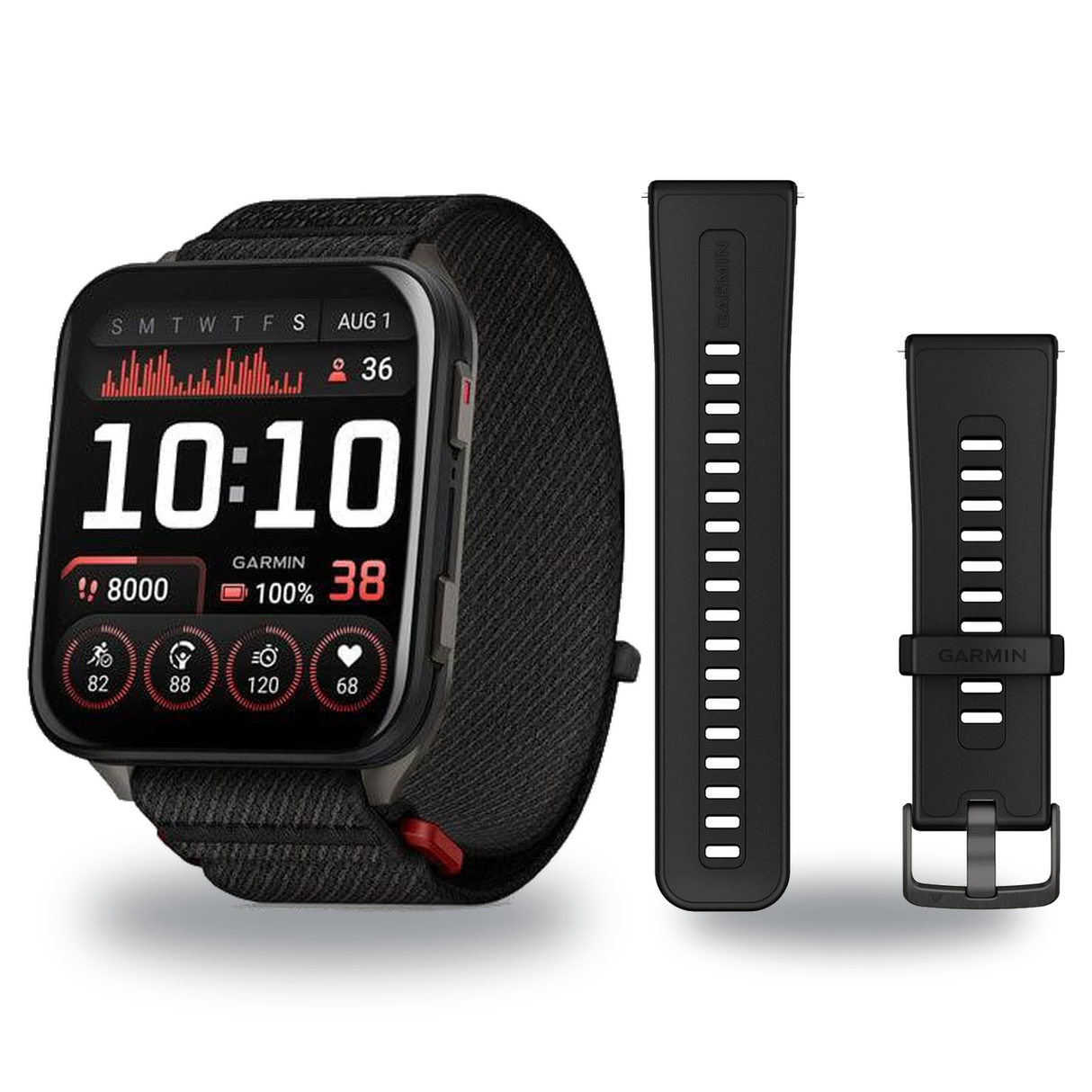 Garmin Venu X1 Smartwatch + Quick Release 24mm Band Package — includes Garmin Venu X1 2-Inch AMOLED Titanium Caseback Fitnes…