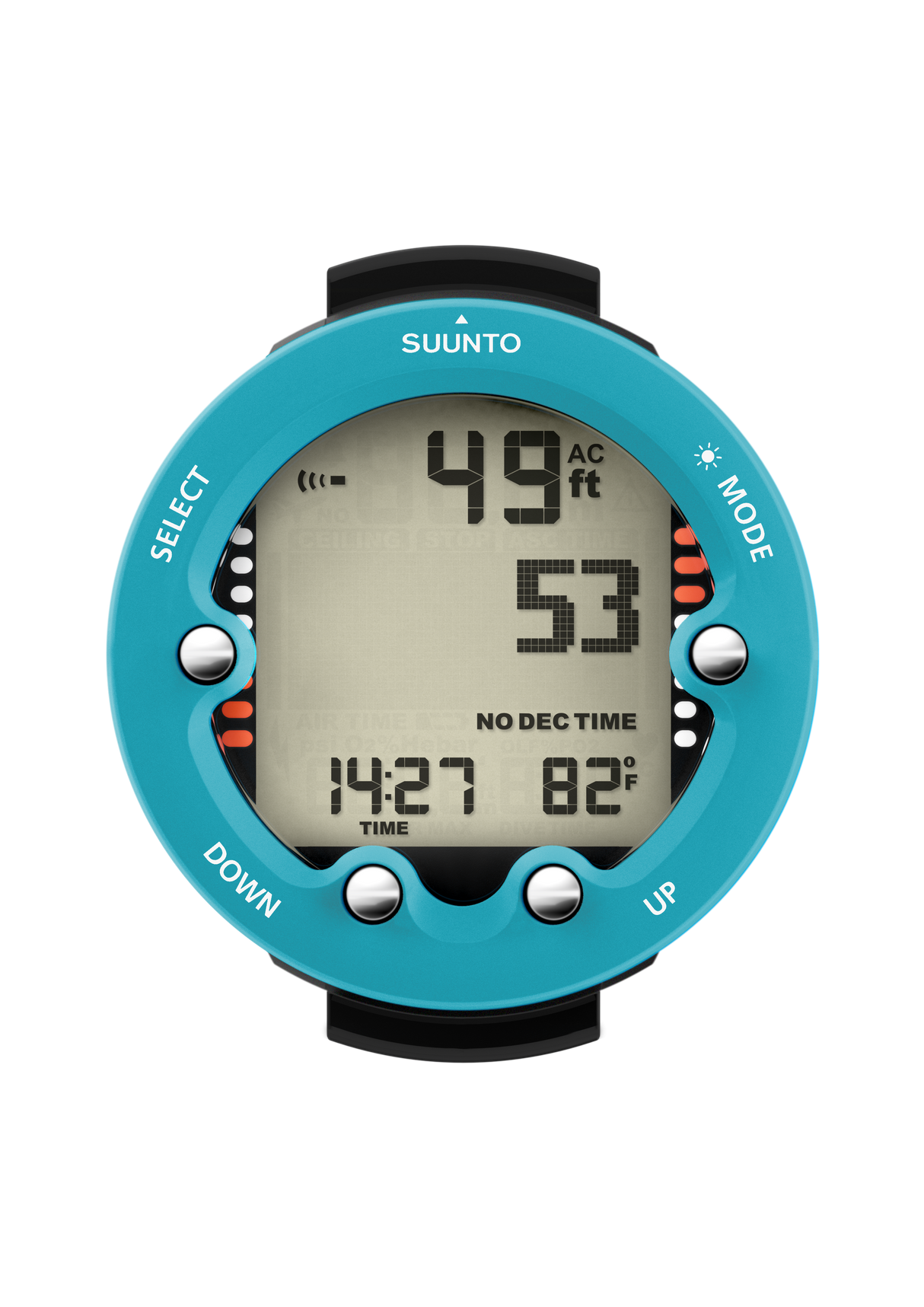 Suunto Zoop Novo Wrist Dive Computer-Aqua Blue-