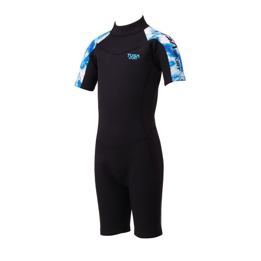 Tusa 2MM Wetsuit For Kids-Black-120-