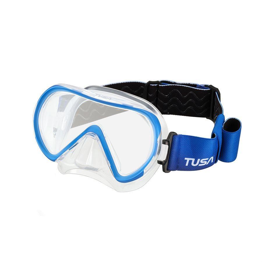 Tusa Ino Diving Mask Fabric Strap-Fish Tail Blue-
