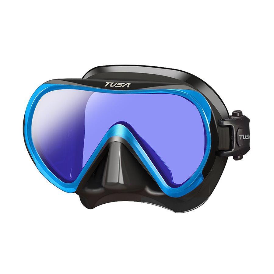Tusa Ino Pro Diving Silicone Mask-Fish Tail Blue-