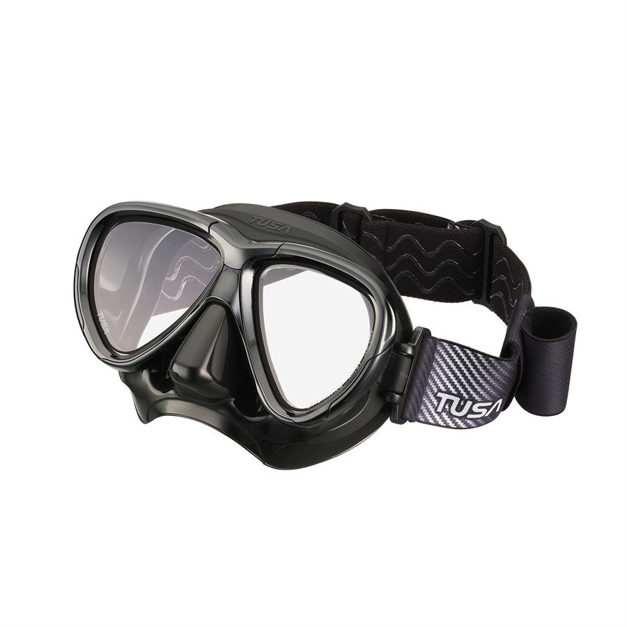 Tusa Intega Mask Fabric Strap-Black Silicone-
