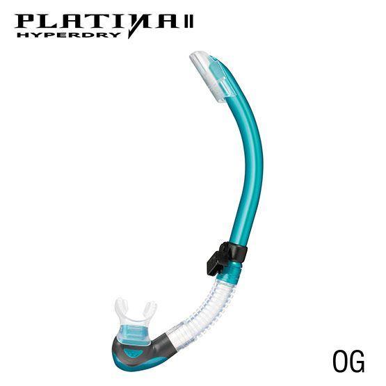 Tusa Platina Hyperdry II Scuba Diving Snorkel-Oceanican Green-