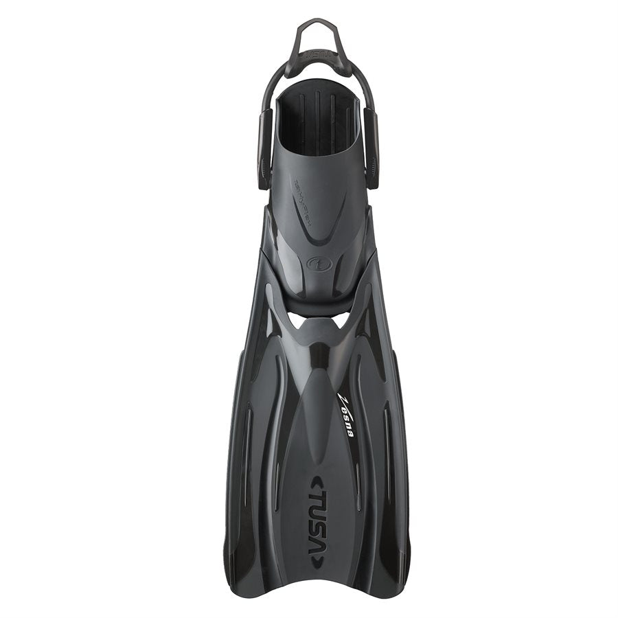 Tusa Vesna Fin w/Bungee-Black-Small-